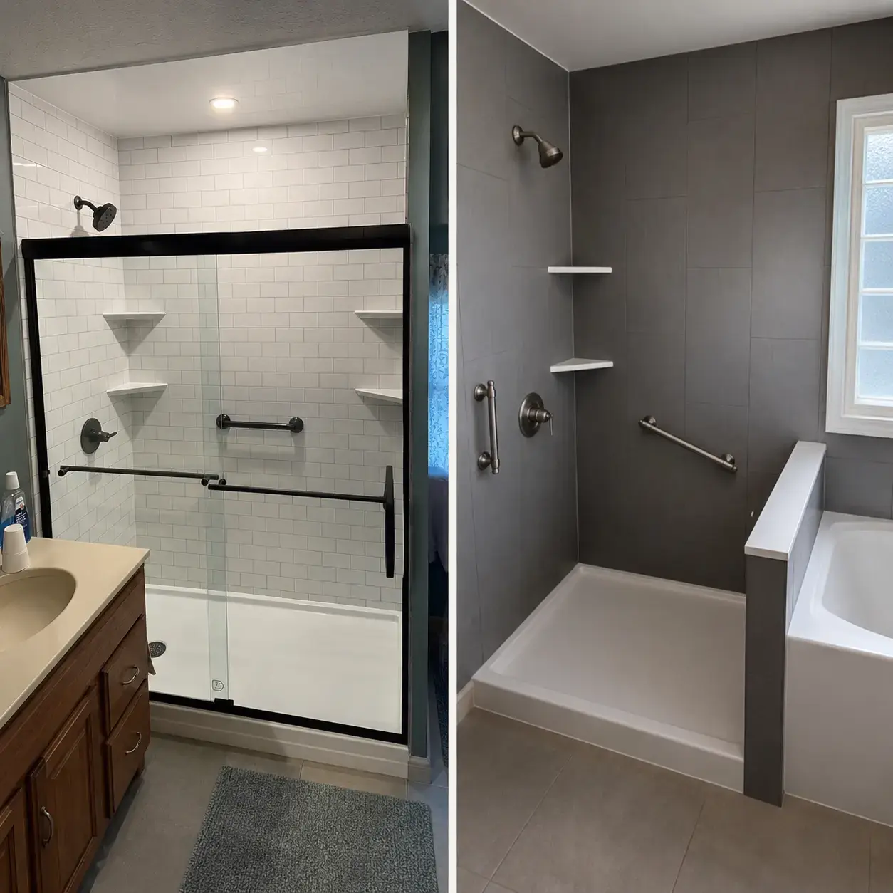 Remodeled bathroom in Houston, Texas